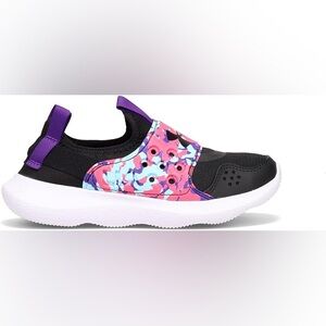 Under Armour Kids Black and Multicolor Sneakers
